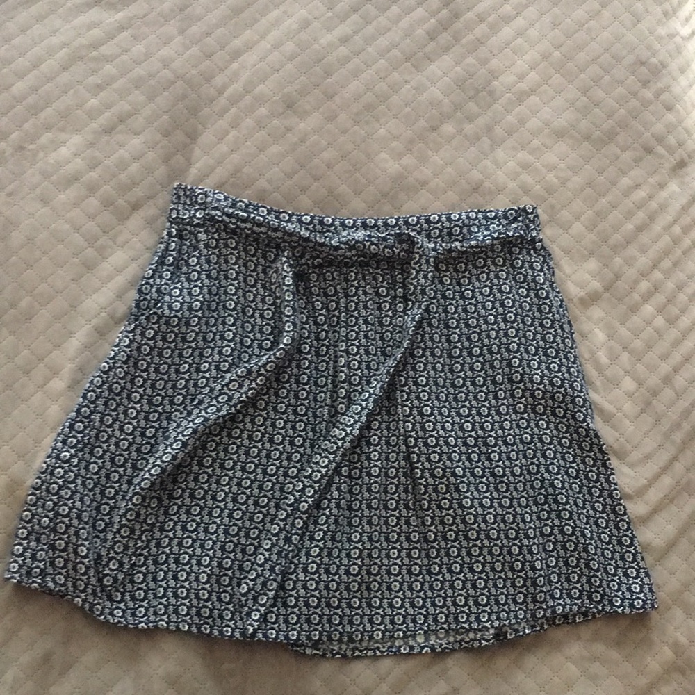 Blue & white miniskirt